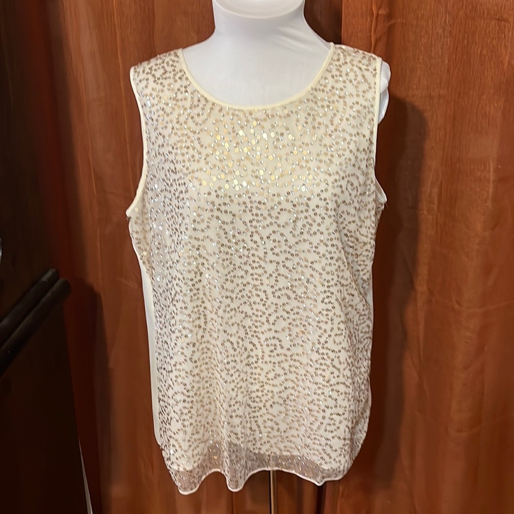 Beautiful gold sequin Anne Klein